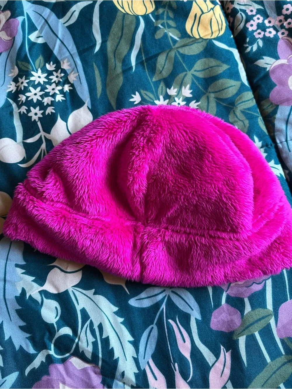 The North Face Kids Fuzzy Beanie Hat - Hot Pink Size XS 6-24 Months
